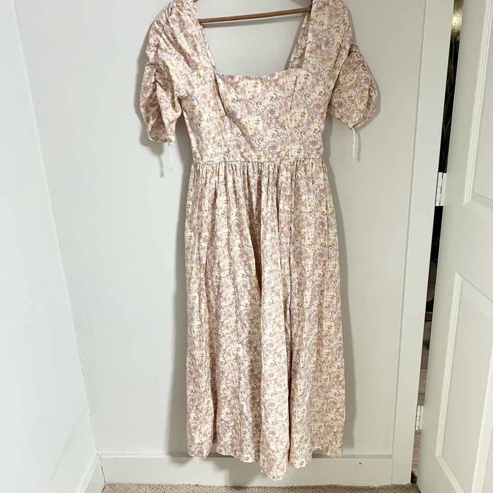 Free People She’s a Dream Midi Dress Powder Combo cotton size 6 - Picture 15 of 16